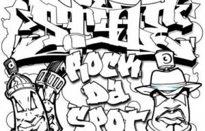 Printable Graffiti Coloring Pages Online   91296