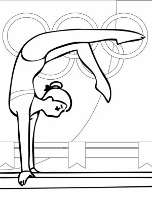 Printable Gymnastics Coloring Pages   7ao0b