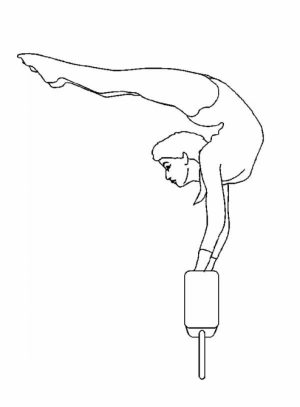 Printable Gymnastics Coloring Pages Online   4auxs