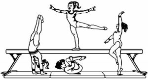Printable Gymnastics Coloring Pages   yzost