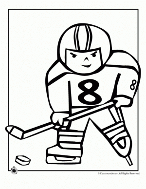 Printable Hockey Coloring Pages   73400