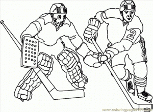 Printable Hockey Coloring Pages Online   64038