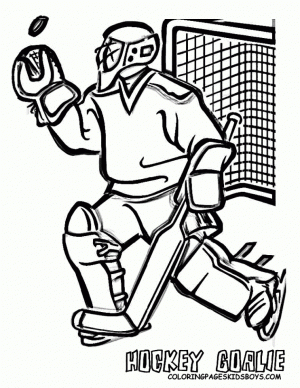 Printable Hockey Coloring Pages Online   91060