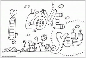 Printable I Love You Coloring Pages for Kids   5prtr