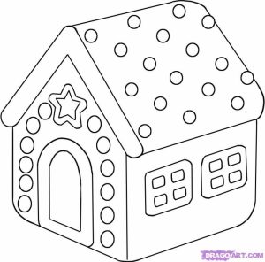 Printable Image of Gingerbread House Coloring Pages   UpIuI