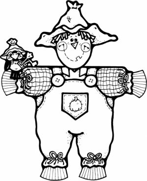 Printable Image of Scarecrow Coloring Pages   UpIuI