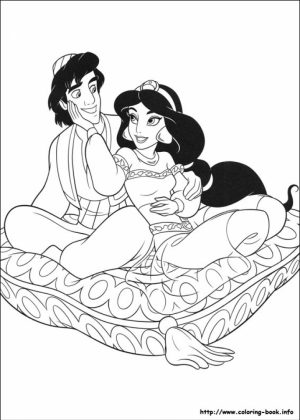 Printable Jasmine Coloring Pages for Kids   5175