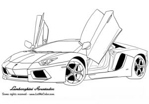 Printable Lamborghini Coloring Pages Online   51321