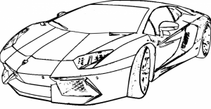 Printable Lamborghini Coloring Pages Online   64038