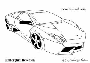 Printable Lamborghini Coloring Pages Online   91060