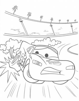 Printable Lightning McQueen Coloring Pages Online   387832