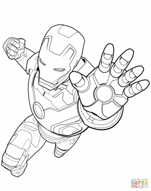 Printable Marvel Coloring Pages Ironman   73b2m
