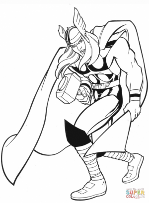 Printable Marvel Coloring Pages Thor   uena2