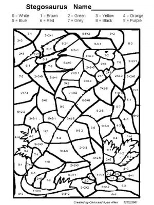 Printable Math Coloring Pages for Kids   5prtr
