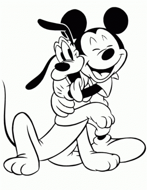 Printable Mickey Mouse Coloring Page   87141