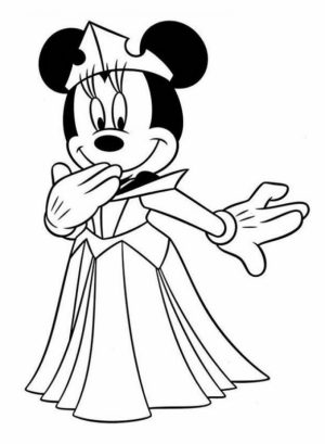 Printable Mickey Mouse Coloring Page Online   85256