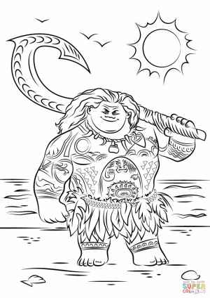 Printable Moana Coloring Pages Online   818TJ