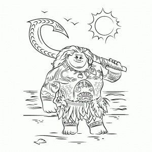 Printable Moana Coloring Pages Online   XD31R