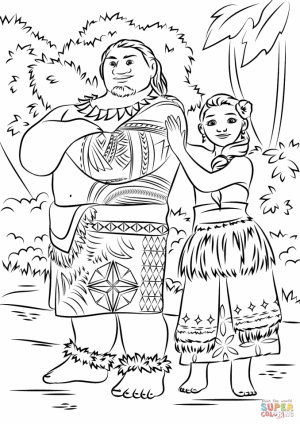 Printable Moana Coloring Pages Online   YD99N