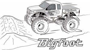 Printable Monster Truck Coloring Pages   29310
