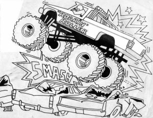 Printable Monster Truck Coloring Pages   47797