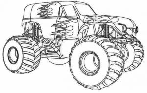 Printable Monster Truck Coloring Pages   59949