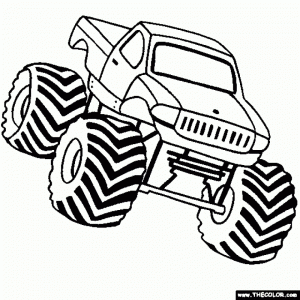 Printable Monster Truck Coloring Pages   84415