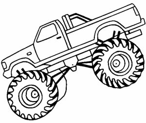 Printable Monster Truck Coloring Pages Online   12904