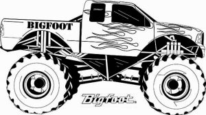 Printable Monster Truck Coloring Pages Online   7275