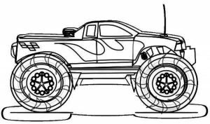 Printable Monster Truck Coloring Pages Online   81922