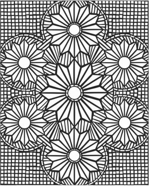 Printable Mosaic Coloring Pages Online   21065