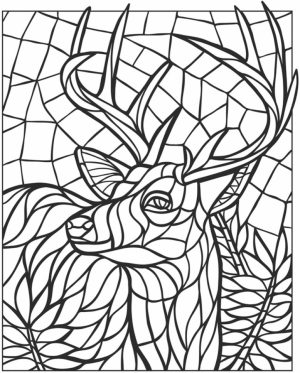 Printable Mosaic Coloring Pages Online   34394