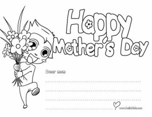 Printable Mothers Day Coloring Pages for Preschoolers   53702
