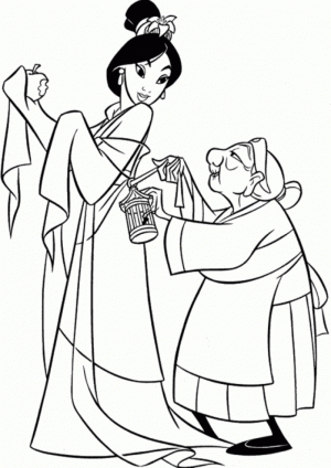 Printable Mulan Coloring Pages Online   4auxs
