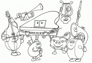 Printable Music Coloring Pages for Kids   17625