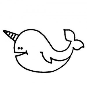 Printable Narwhal Coloring Pages   58425