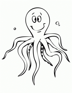 Printable Octopus Coloring Pages   9wchd