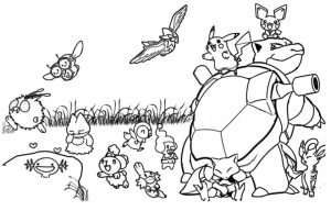 Printable Pokemon Coloring Page   52881