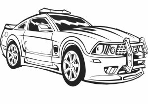 Printable Police Car Coloring Pages   00467