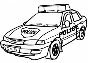 Printable Police Car Coloring Pages   58425