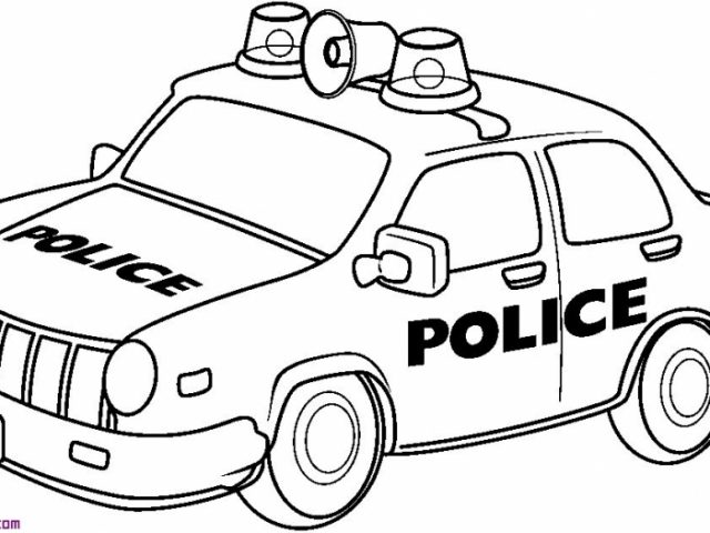 Get This Printable Police Car Coloring Pages Online 59808