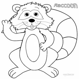 Printable Raccoon Coloring Pages Online   46714