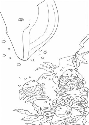 Printable Rainbow Fish Coloring Sheets for Kids   7SCA1