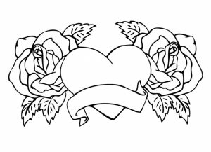 Printable Roses Coloring Pages for Adults   63679