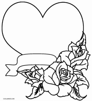 Printable Roses Coloring Pages for Adults Online   59307