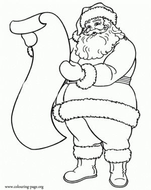 Printable Santa Coloring Page   64912