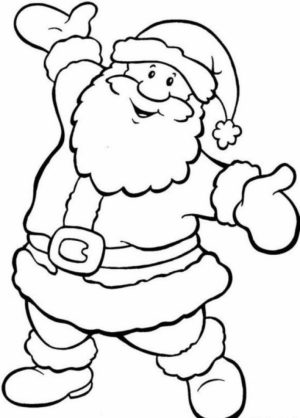 Printable Santa Coloring Page   87126