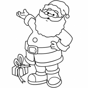 Printable Santa Coloring Page Online   21065