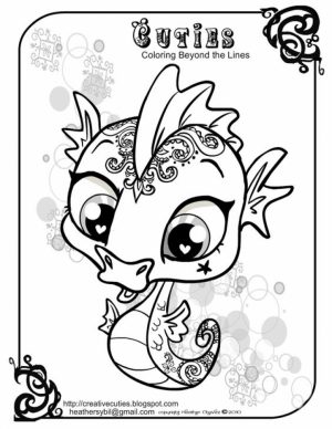 Printable Seahorse Coloring Pages   64912