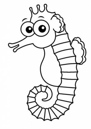 Printable Seahorse Coloring Pages Online   32651
